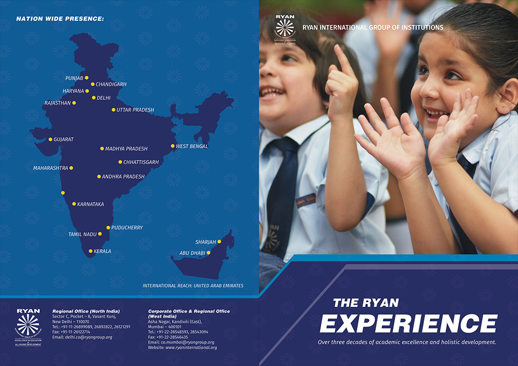 Ryan International School brochure page