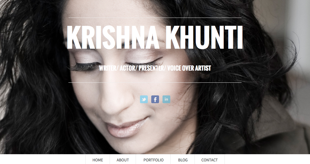 Krishna Khunti website screen