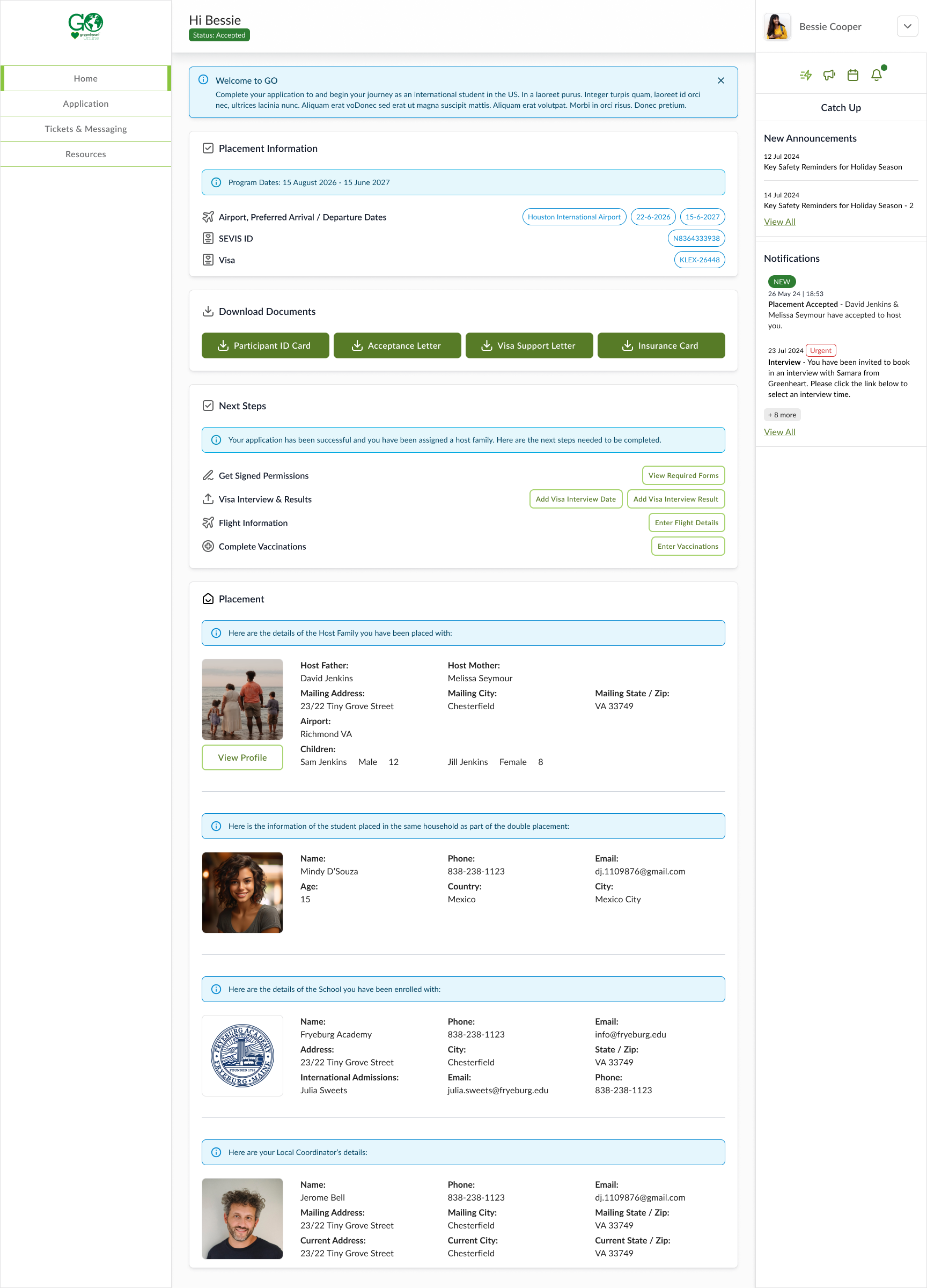 Student Dashboard