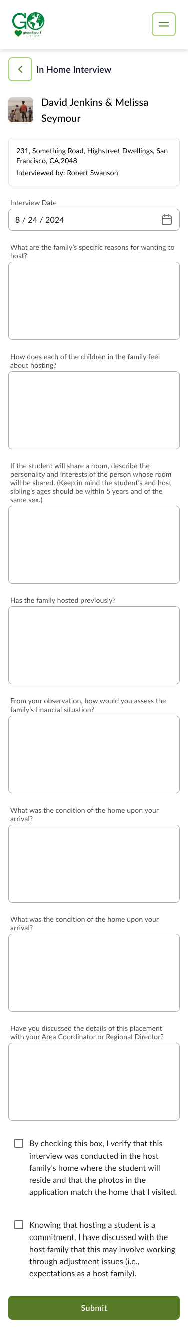 Mobile IHI Interface