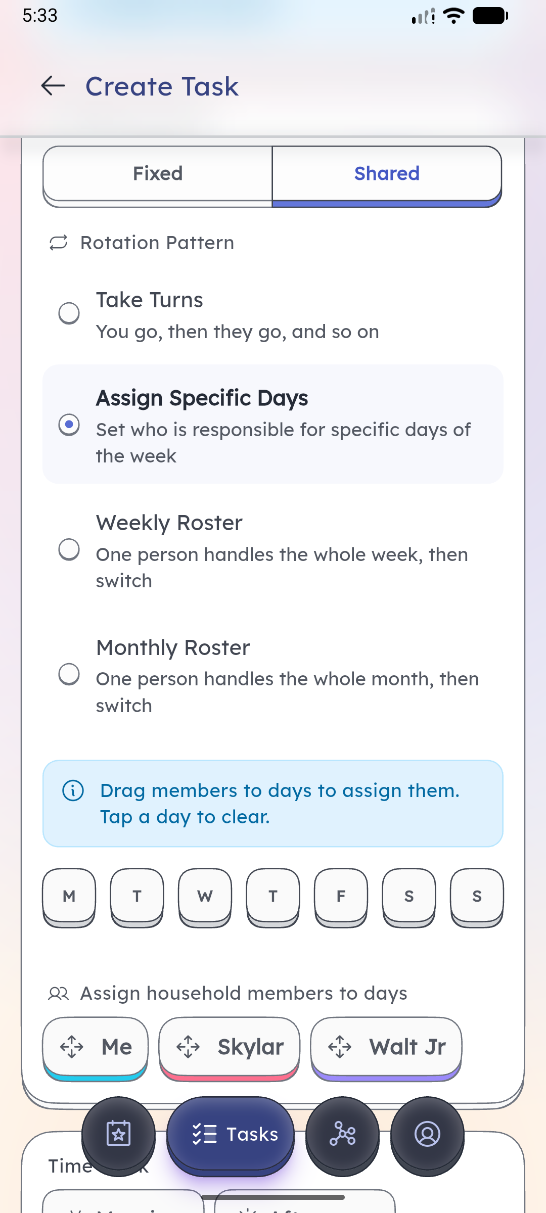 Schedgy rotation system