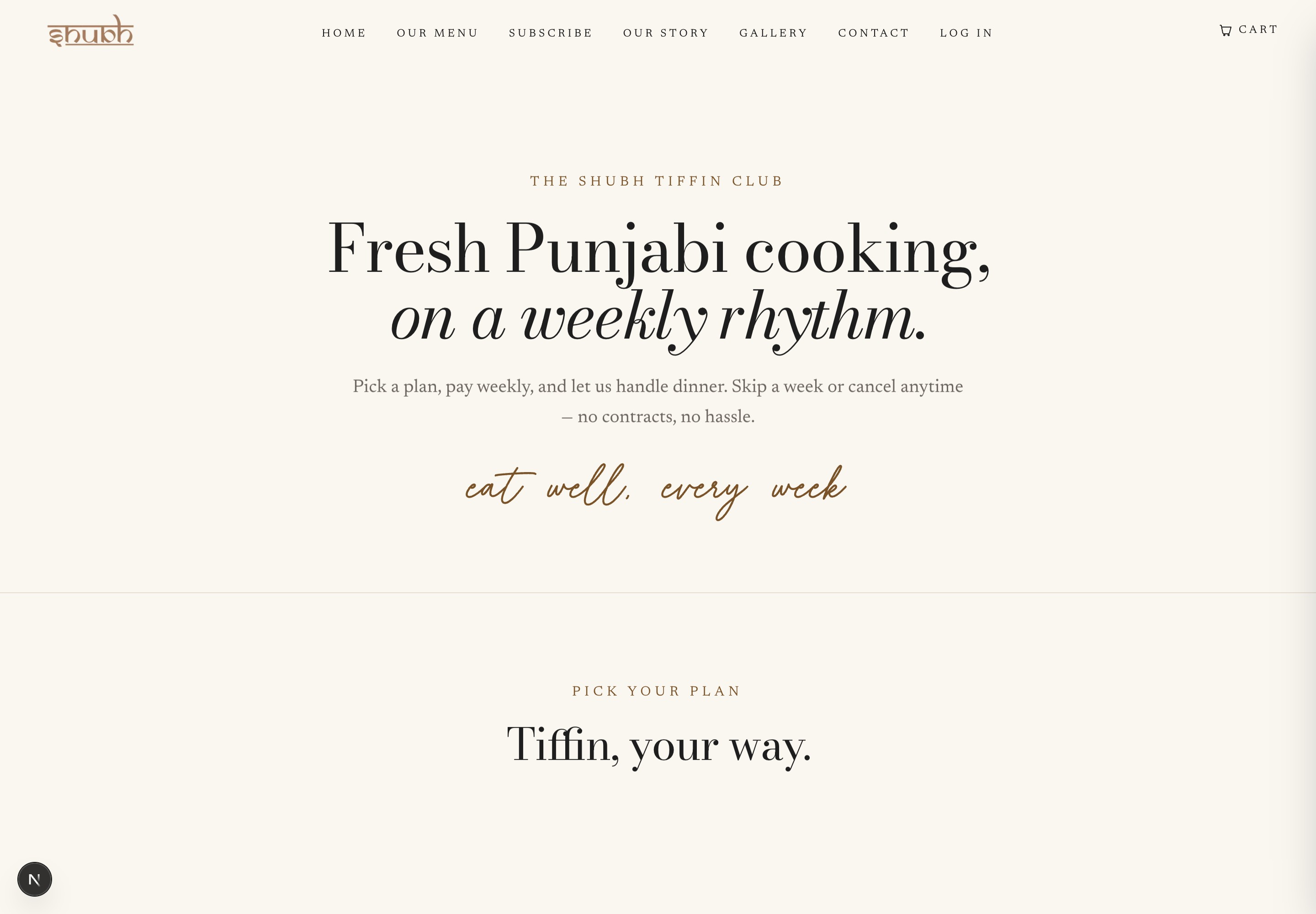 The weekly tiffin subscription funnel