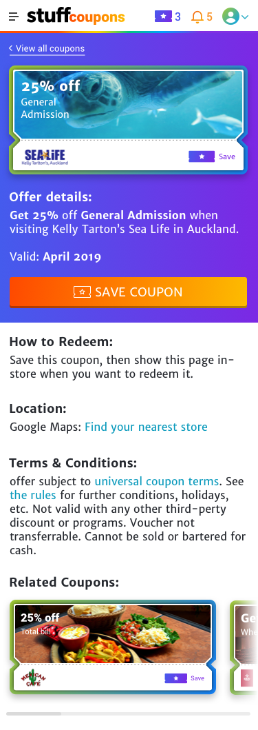 Stuff Coupons Platform